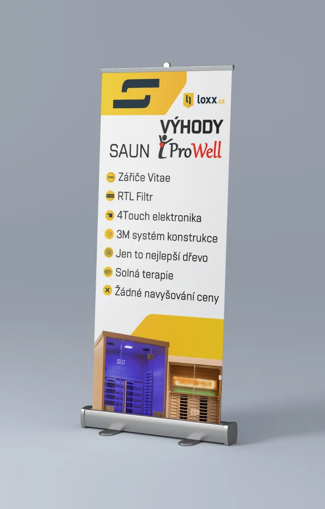 Loxx a Infrasauna – Roll-up bannery