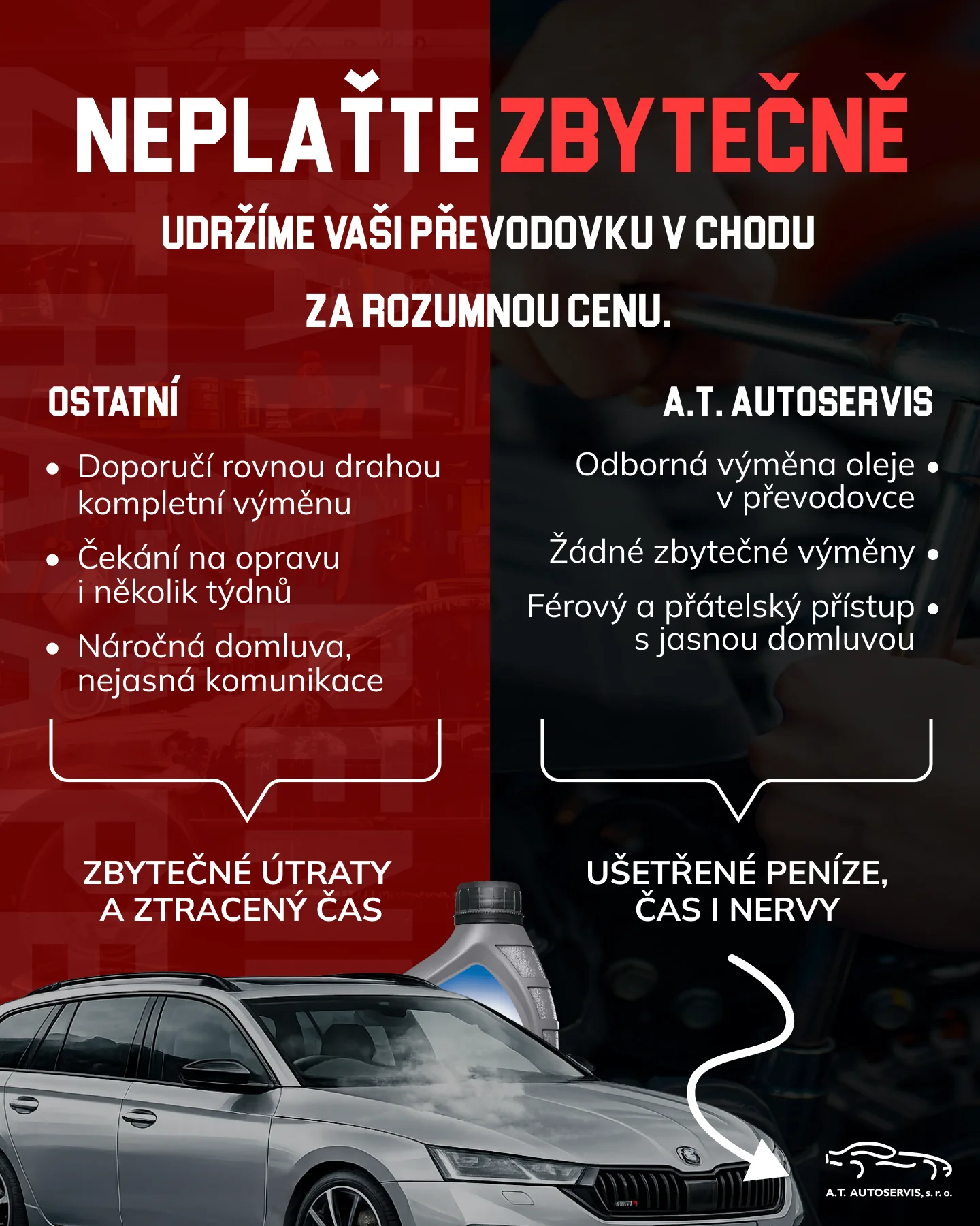 Srovnávací PPC vizuál AT Autoservis
