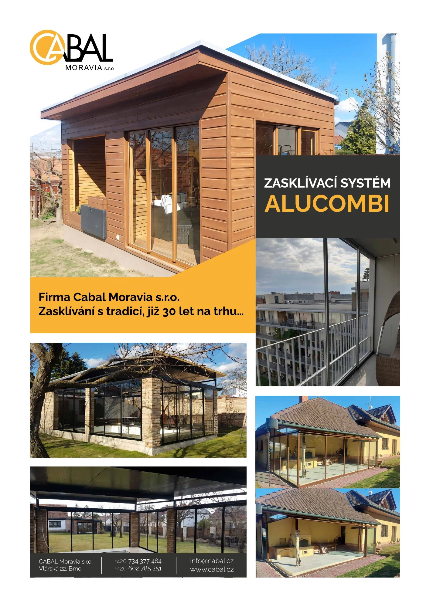 Původní grafický návrh letáku Cabal ALUCOMBI