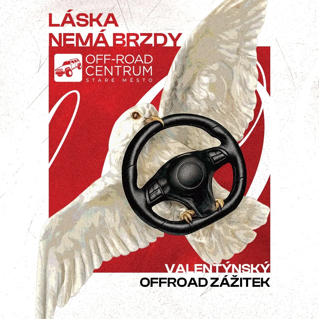 Offroad valentýnský banner