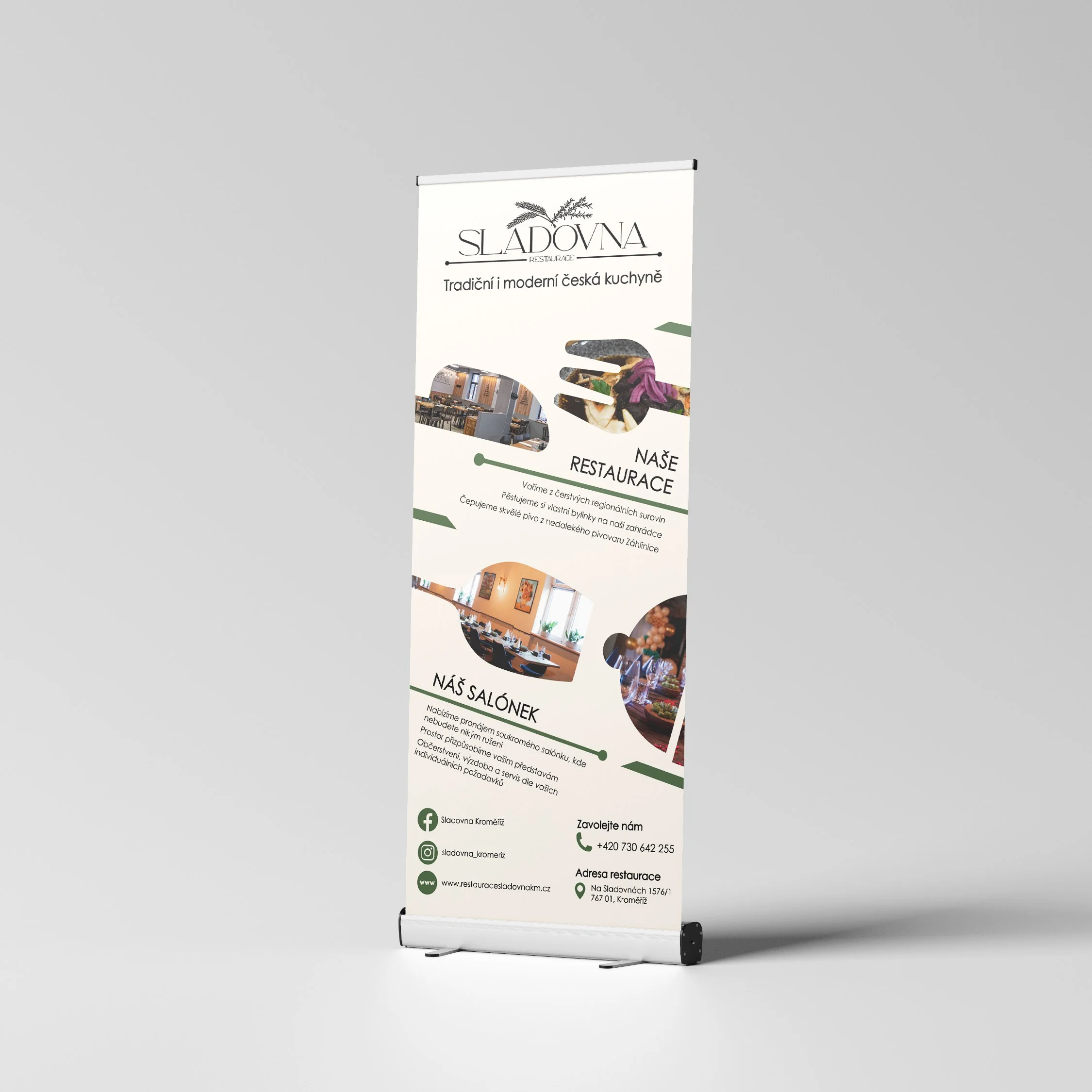 Roll-up Restaurace Sladovna