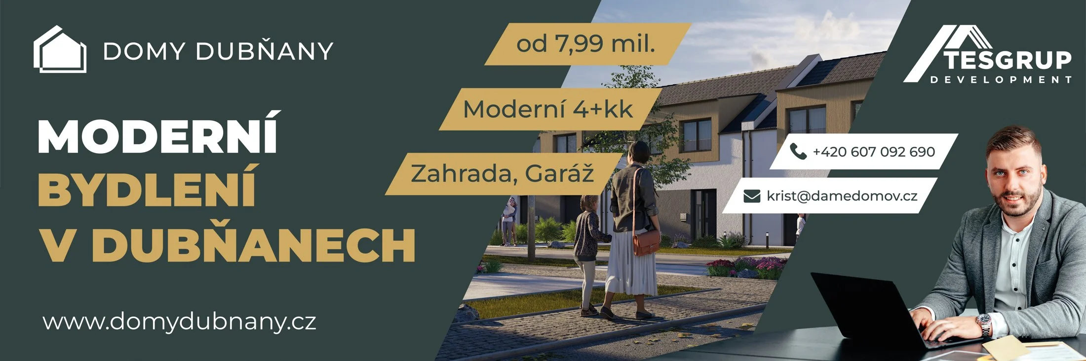 Reklamní plachta Domy Dubňany