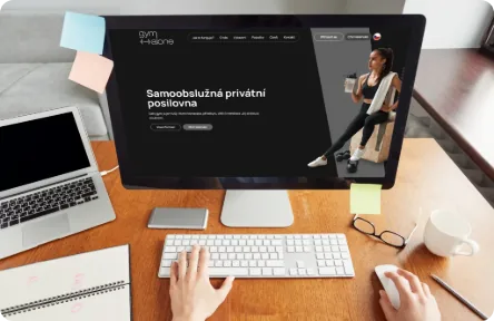 Ukázka webu privátní posilovny Gym Alone