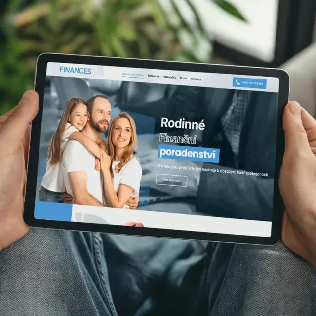 Návrh webu Finances Hulín